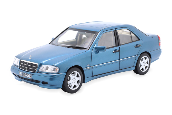 MERCEDES W202 C 200 SALOON 1997-2000 LIGHT BLUE METALLIC