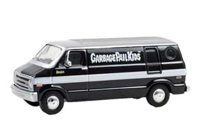 DODGE B-100 VAN "GARBAGE PAIL KIDS" 1977 BLACK/WHITE (ДЛИНА МОДЕЛИ 6-10 СМ)