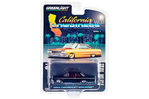 CHEVROLET BISCAYNE 1964 BLACK/RED INTERIOR (ДЛИНА МОДЕЛИ 6-10 СМ)