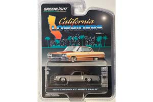 CHEVROLET MONTE CARLO 1972 SILVER/BLACK (ДЛИНА МОДЕЛИ 6-10 СМ)