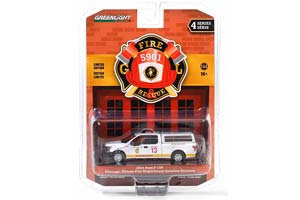 FORD F-150 ПИКАП С КУНГОМ "CHICAGO FIRE DEPT. AVIATION DIVISION" (ПОЖАРНЫЙ) 2016 (ДЛИНА МОДЕЛИ 6-10 СМ)