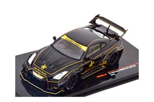 NISSAN 35GT-RR "JOHN PLAYER SPECIAL" LB-SILHOUETTE WORKS GT (ТЮНИНГ R35) 2019 BLACK/GOLD