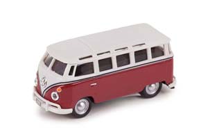 VW VOLKSWAGEN SAMBA BUS T1 МИКРОАВТОБУС КРАСНЫЙ С БЕЛЫМ