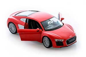 AUDI R8 V10 2016 RED SILVER