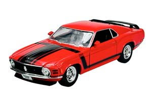 FORD MUSTANG BOSS 302 1970 RED BLACK / ФОРД МУСТАНГ КРАСНЫЙ