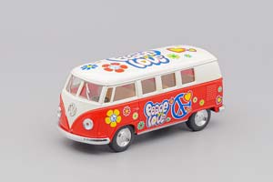 VW VOLKSWAGEN CLASSICAL BUS 1962, КРАСНЫЙ