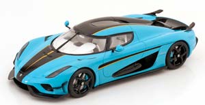 KOENIGSEGG REGERA 2018 LIGHT BLUE METALLIC/BLACK / КЁНИГСЕГГ РЕГЕРА ГОЛУБОЙ