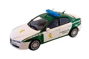 ALFA ROMEO 159 НАЦИОНАЛЬНАЯ ГВАРДИЯ ИСПАНИИ, ПОЛИЦЕЙСКИЕ МАШИНЫ МИРА 43, БЕЛО-ЗЕЛЕНЫЙ