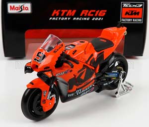 KTM RC16 TECH3 KTM FACTORY RACING TEAM №9 MOTOGP 2021 DANILO PETRUCCI, ORANGE BLACK
