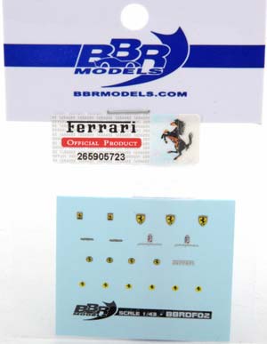 FERRARI DECAL SET STEMMI
