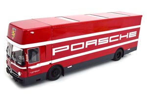MERCEDES O317 PORSCHE RACE TRANSPORTER RED/WHITE / МЕРСЕДЕС ГОНОЧНАЯ КОМАНДА ПОРШЕ