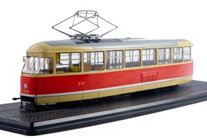 TATRA-T1 / ТРАМВАЙ ТАТРА-Т1 КРАСНО-ЖЕЛТЫЙ