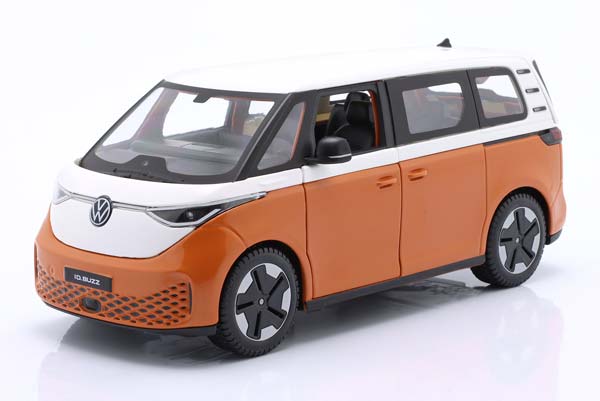 VW VOLKSWAGEN ID. BUZZ 2023, ОРАНЖЕВЫЙ С БЕЛЫМ