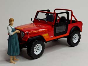 JEEP CJ-7 RENEGADE С ФИГУРКОЙ "ТЕРМИНАТОР" 1:18