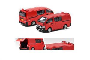 NISSAN NV350 HK FIRE F7924, RED (ДЛИНА МОДЕЛИ 6-10 СМ)