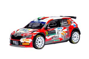 SKODA FABIA RALLY2 #38 "PH RACING" LOCATELLI/TIRABOSCHI RALLY MONTE CARLO 2024
