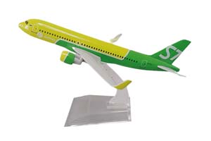 AIRBUS A320 SYBERIA S7 AIRLINES / МОДЕЛЬ САМОЛЕТА A320 АЭРОБУС  СИБИРЬ С7 НОВАЯ ЛИВРЕЯ (ДЛИНА 16 СМ)