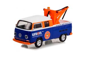 VW VOLKSWAGEN T2 DOUBLE CAB PICKUP ЭВАКУАТОР "UNION 76" (1969) (ДЛИНА МОДЕЛИ 6-10 СМ)