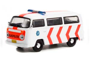 VW VOLKSWAGEN T2B "RIJKSPOLITIE" (ПОЛИЦИЯ ГОЛЛАНДИИ) (1975) (ДЛИНА МОДЕЛИ 6-10 СМ)
