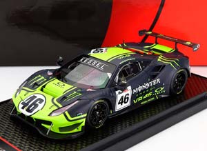 FERRARI 488 GT3 3.9L TURBO V8 TEAM KESSEL RACING VR46 N46 12H GULF 2021