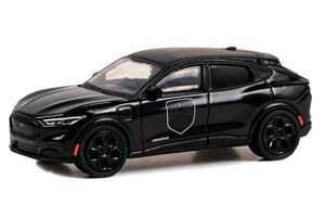 FORD MUSTANG MACH-E GT "BLACK BANDIT POLICE" 2023 (ДЛИНА МОДЕЛИ 6-10 СМ)