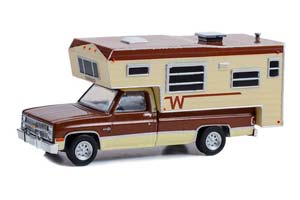 CHEVROLET C20 SILVERADO SPECIAL WINNEBAGO CAMPER 1982 DARK CHESTNUT METALLIC/SANTA FE TAN DELUXE (ДЛИНА МОДЕЛИ 6-10 СМ)