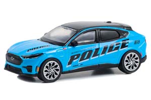 FORD MUSTANG MACH-E "POLICE" GT PERFORMANCE EDITION 2022 BLUE (ДЛИНА МОДЕЛИ 6-10 СМ)