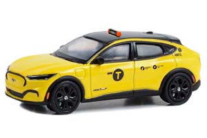 FORD MUSTANG MACH-E "NYC TAXI" (ТАКСИ НЬЮ-ЙОРКА) 2022 (ДЛИНА МОДЕЛИ 6-10 СМ)