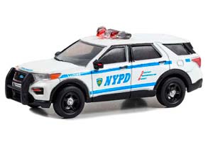 FORD POLICE INTERCEPTOR UTILITY "NEW YORK CITY POLICE" (NYPD) 2020 С ЛИСТОМ ДЕКАЛЕЙ (ДЛИНА МОДЕЛИ 6-10 СМ)