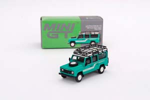 LAND ROVER DEFENDER 110 1985 COUNTY STATION WAGON TRIDENT GREEN (ДЛИНА МОДЕЛИ 6-10 СМ)