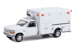 FORD F-350 VAN AMBULANCE 1992 WHITE (ДЛИНА МОДЕЛИ 6-10 СМ)