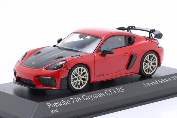 PORSCHE CAYMAN GT4 RS (982) NEODYM-RIMS 2021 RED BLACK