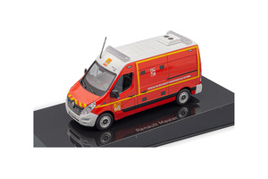 RENAULT MASTER VAN VSAV SAPEURS POMPIERS 2014, RED WHITE