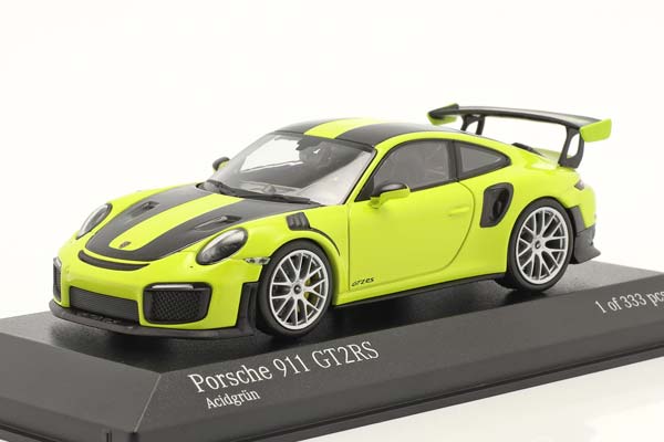 PORSCHE 911 (991/2) GT2 RS WITH SILVER RIMS 2018 LIGHTGREEN