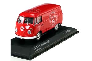 VW VOLKSWAGEN T1 DELIVERY VAN NOBIS PRINTEN 1963 RED