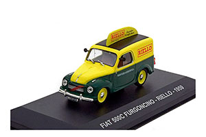 FIAT 500C FURGONCINO RIELLO 1959 YELLOW/GREEN