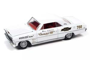 CHEVROLET NOVA BILL JENKINS "GRUMPY'S TOY" 1966, WHITE (ДЛИНА МОДЕЛИ 6-10 СМ)