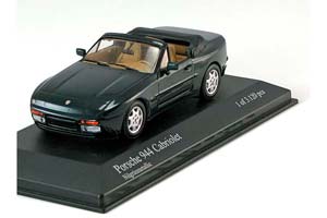 PORSCHE 944 CONVERTIBLE 1991 GREEN METALLIC