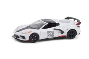 CHEVROLET CORVETTE C8 STINGRAY COUPE ROAD AMERICA OFFICIAL PACE CAR 2020 (ДЛИНА МОДЕЛИ 6-10 СМ)