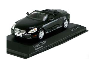 LEXUS SC 430 CONVERTIBLE 2001 BLACK