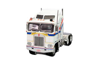 KENWORTH K100 AERODYNE 1976 WHITE СЕДЕЛЬНЫЙ ТЯГАЧ (ДЛИНА МОДЕЛИ 6-10 СМ)