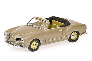 VW VOLKSWAGEN KARMANN GHIA CABRIOLET 1957 СЕРЫЙ МЕТАЛЛИК