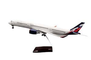 AIRBUS A350 / ЭЙРБАС А350 РОССИЙСКАЯ АВИАЦИЯ (С ОСВЕЩЕНИЕМ САЛОНА ДЛИНА 45 СМ)