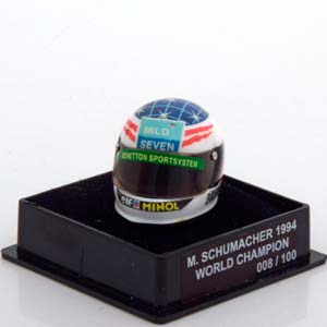 ШЛЕМ BENETTON WORLD CHAMPION 1994 SCHUMACHER WORLD CHAMPIONS COLLECTION, LIMITED 100 PCS. / БЕНЕТТОН ЧЕМПИОН МИРА ШУМАХЕР ЧАМПИОНС КОЛЛЕКТИОН ЛИМИТИРОВАННАЯ СЕРИЯ 100 ШТ