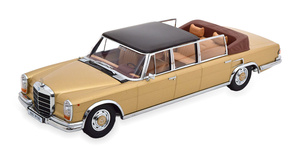 MERCEDES 600 LWB W100 LANDAULET 1964 GOLDMETALLIC BLACK