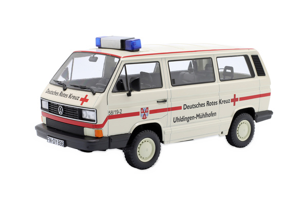 VW T3 SYNCRO BUS DRK 1987 CREME RED