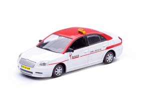 TOYOTA AVENSIS 2003 EINDHOVEN TAXI ТАКСИ, БЕЛЫЙ С КРАСНЫМ