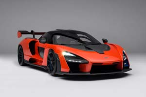 MCLAREN SENNA WITH LIGHTING AND ELECTRIC DOORS 2019 ORANGE