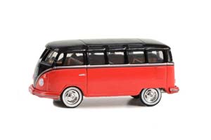 VW VOLKSWAGEN 23-WINDOW MICROBUS (LOT #1438.1) 1956 RED/BLACK (ДЛИНА МОДЕЛИ 6-10 СМ)