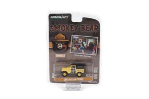 NISSAN PATROL 4X4 "PREVENT FOREST FIRES PLEASE" 1965 YELLOW (ДЛИНА МОДЕЛИ 6-10 СМ)